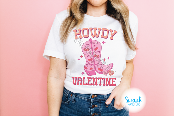 Be Mine Howdy Valentine INFANT-ADULT Full Color DTF (Direct To Film) Transfer