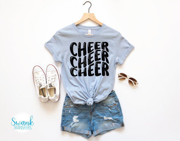 Cheer Cheer Cheer YOUTH-ADULT FULL COLOR DTF (Direct To Film) Transfer