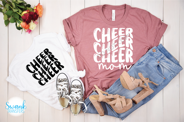 Cheer Cheer Cheer YOUTH-ADULT FULL COLOR DTF (Direct To Film) Transfer