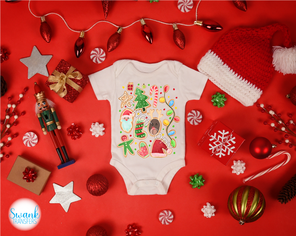 Christmas Cookies INFANT-ADULT DTF (Direct To Film) Transfer