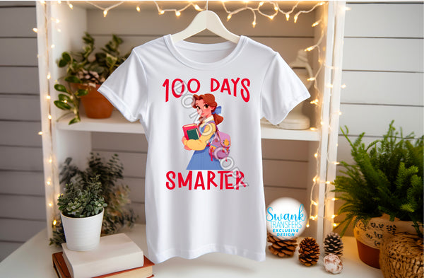 100 Days Smarter Student Royalty INFANT-ADULT Full Color DTF (Direct To Film) Transfer