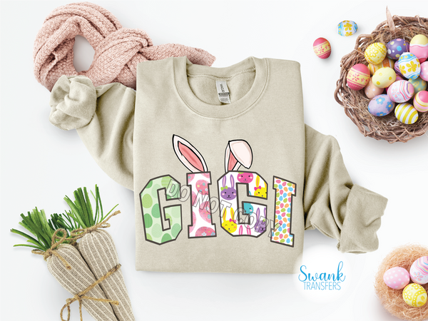 Grandparent Bunny INFANT-ADULT DTF (Direct To Film) Transfer