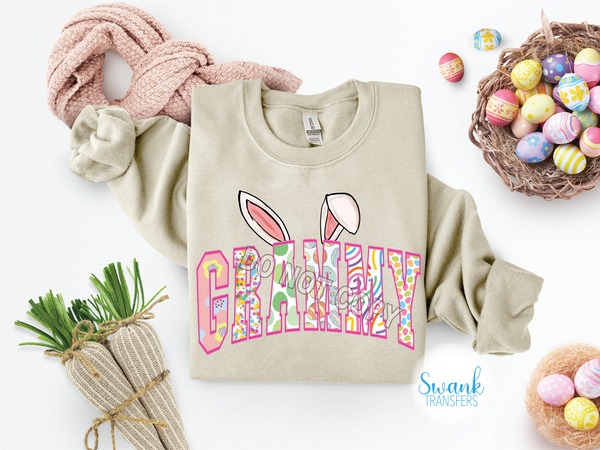 Grandparent Bunny INFANT-ADULT DTF (Direct To Film) Transfer