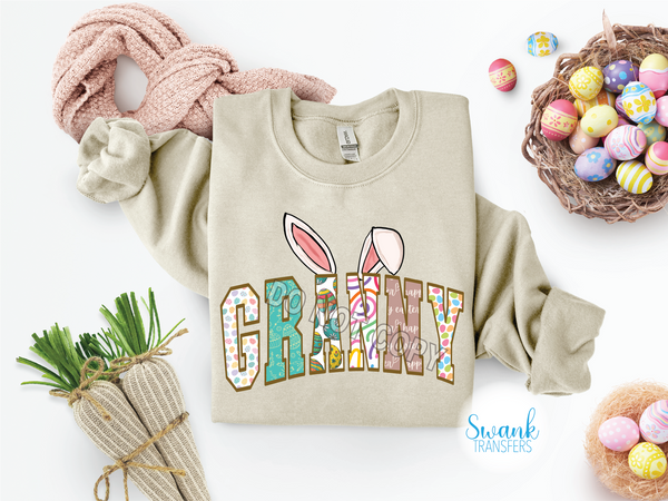 Grandparent Bunny INFANT-ADULT DTF (Direct To Film) Transfer