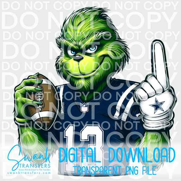 CUSTOM Greenie Team Player - PNG FILE DIGITAL DOWNLOAD
