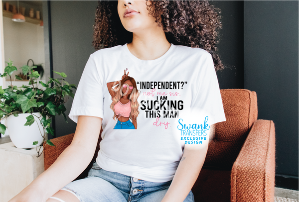 Sucking This Man Dry *SWANK EXCLUSIVE DESIGN* DTF (Direct To Film) Transfer