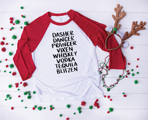 Alcohol Reindeer Screen Print Transfer RTS