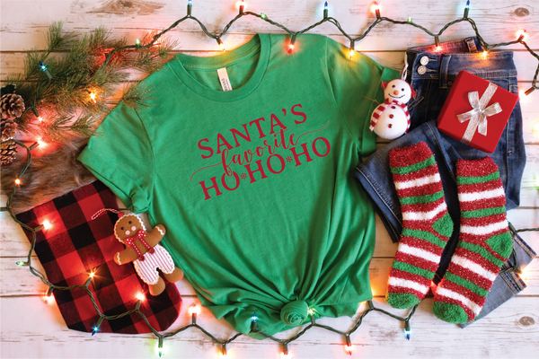 Santa's Favorite Ho Ho Ho Screen Print Transfer RTS