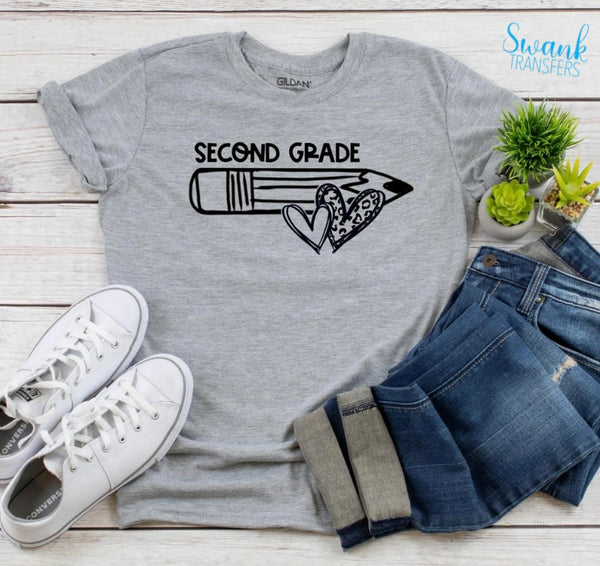 Career & Grade School GRADE & CAREERS (PENCIL NOT INCLUDED) Screen Print Transfer RTS