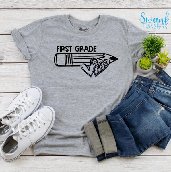 Career & Grade School GRADE & CAREERS (PENCIL NOT INCLUDED) Screen Print Transfer RTS