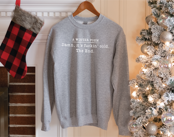 A Winter Poem Screen Print Transfer