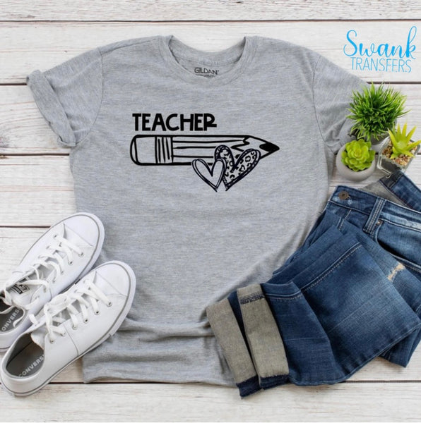 Career & Grade School GRADE & CAREERS (PENCIL NOT INCLUDED) Screen Print Transfer RTS