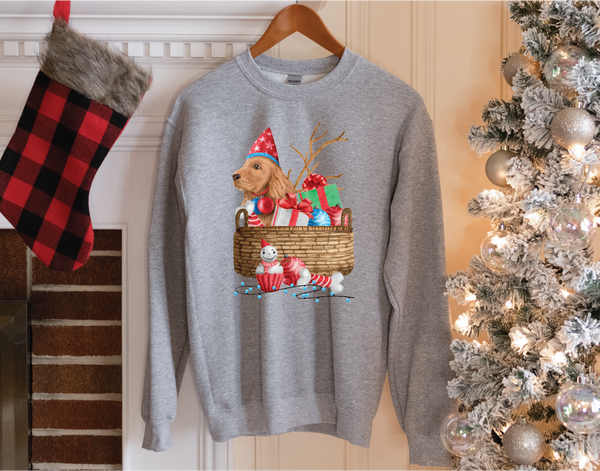 Christmas Dogs Full Color DTF (Direct To Film) Transfer