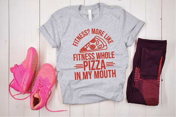 Fitness Pizza Full Color DTF (Direct To Film) Transfer