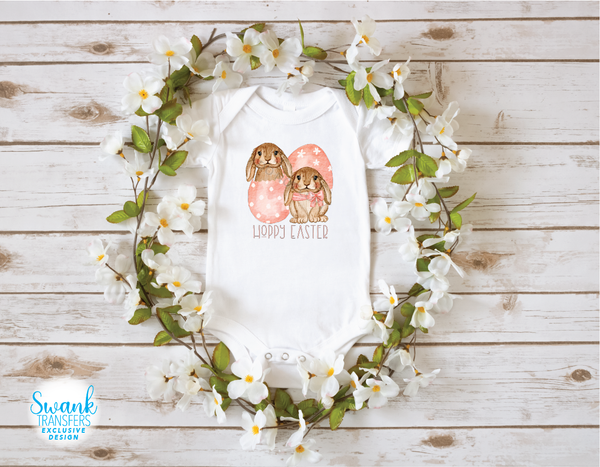Hoppy Easter INFANT-ADULT Full Color DTF (Direct To Film) Transfer