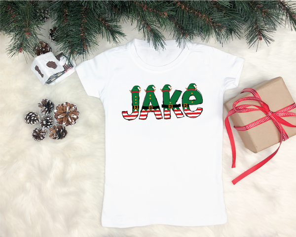 Custom Elf Name Full Color DIGITAL / DTF (Direct To Film) Transfer