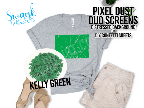 PIXEL DUST DUO Screens - DIY Screen Print Confetti/Background  RTS