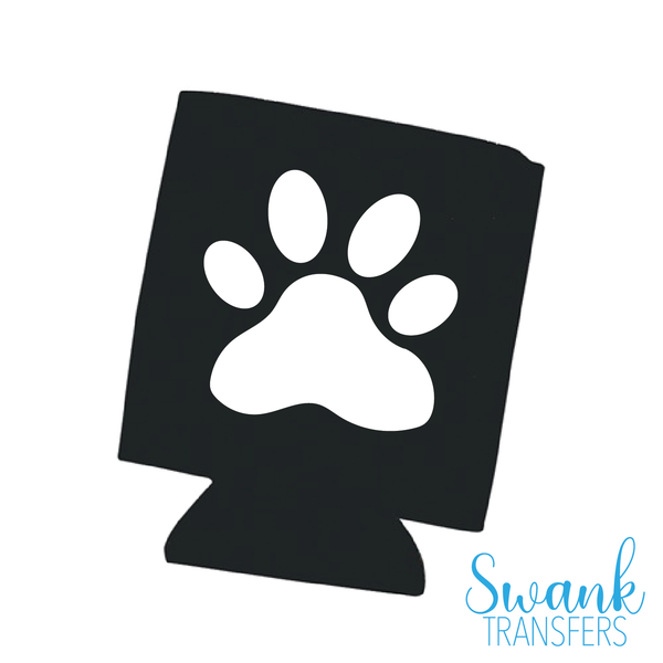Paw Print Left Chest Koozie Infant Screen Print Transfer RTS