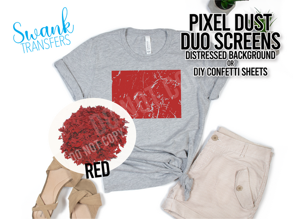 PIXEL DUST DUO Screens - DIY Screen Print Confetti/Background  RTS