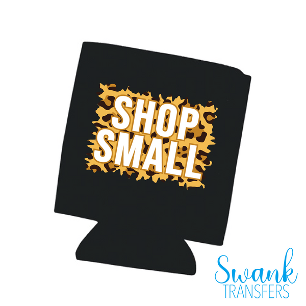 Leopard Shop Small Left Chest, Mask, Koozie Full Color Screen Print Transfer RTS