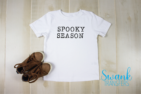 Spooky Season Towel / Oversized Left Chest / Toddler / Infant Screen Print Transfer RTS