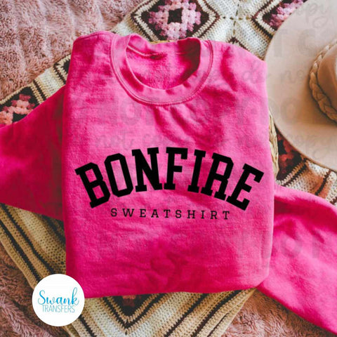 Bonfire Sweatshirt Screen Print Transfer