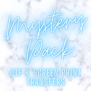 Assorted PUFF Screen Print Transfer MYSTERY PACKS