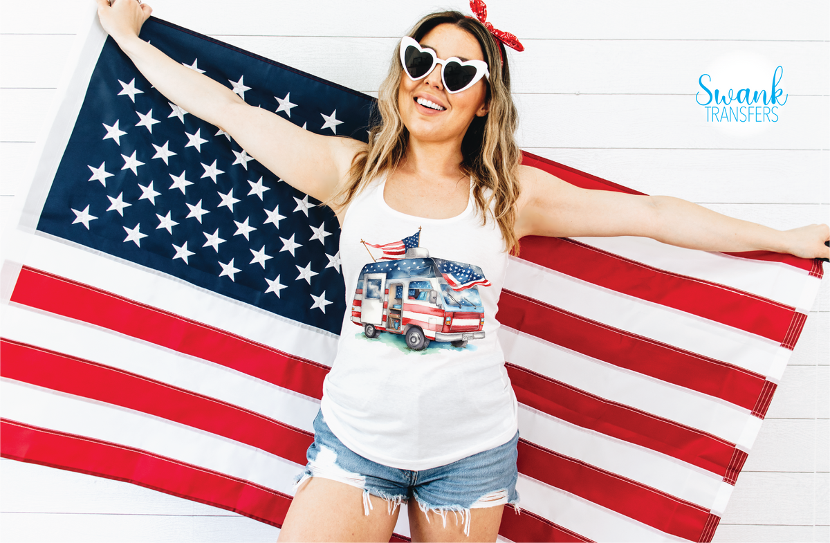 American RV FULL COLOR DTF (Direct To Film) Transfer – Swank Transfers