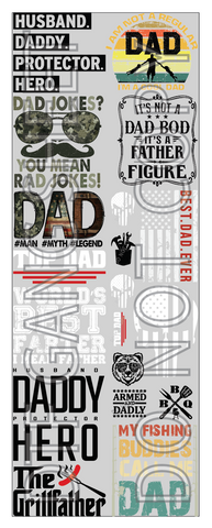 Fathers Day Pre-Made DTF (Direct To Film) Gang Sheet