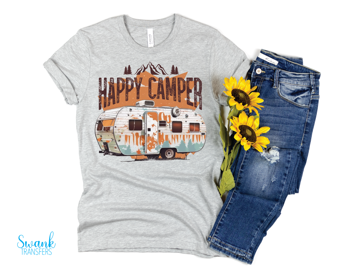Happy Camper RV Full Color INFANT-ADULT DTF (Direct To Film) Transfer ...