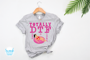 Totally Down To Float **SWANK EXCLUSIVE DESIGN** Full Color DTF (Direct To Film) Transfer