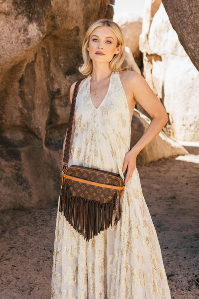 Riviera Short Fringe Crossbody - Luxury Fringe Vintage Boho Bag