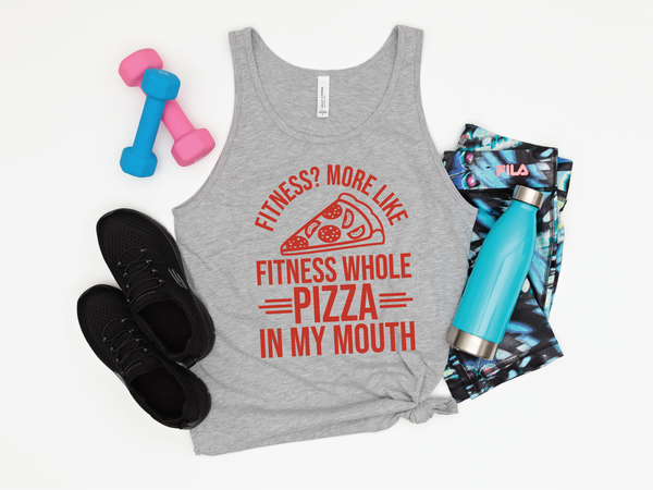 Fitness Pizza Full Color DTF (Direct To Film) Transfer