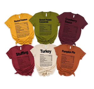 Stuffing Nutrition Facts Single Color Screen Print Transfer RTS