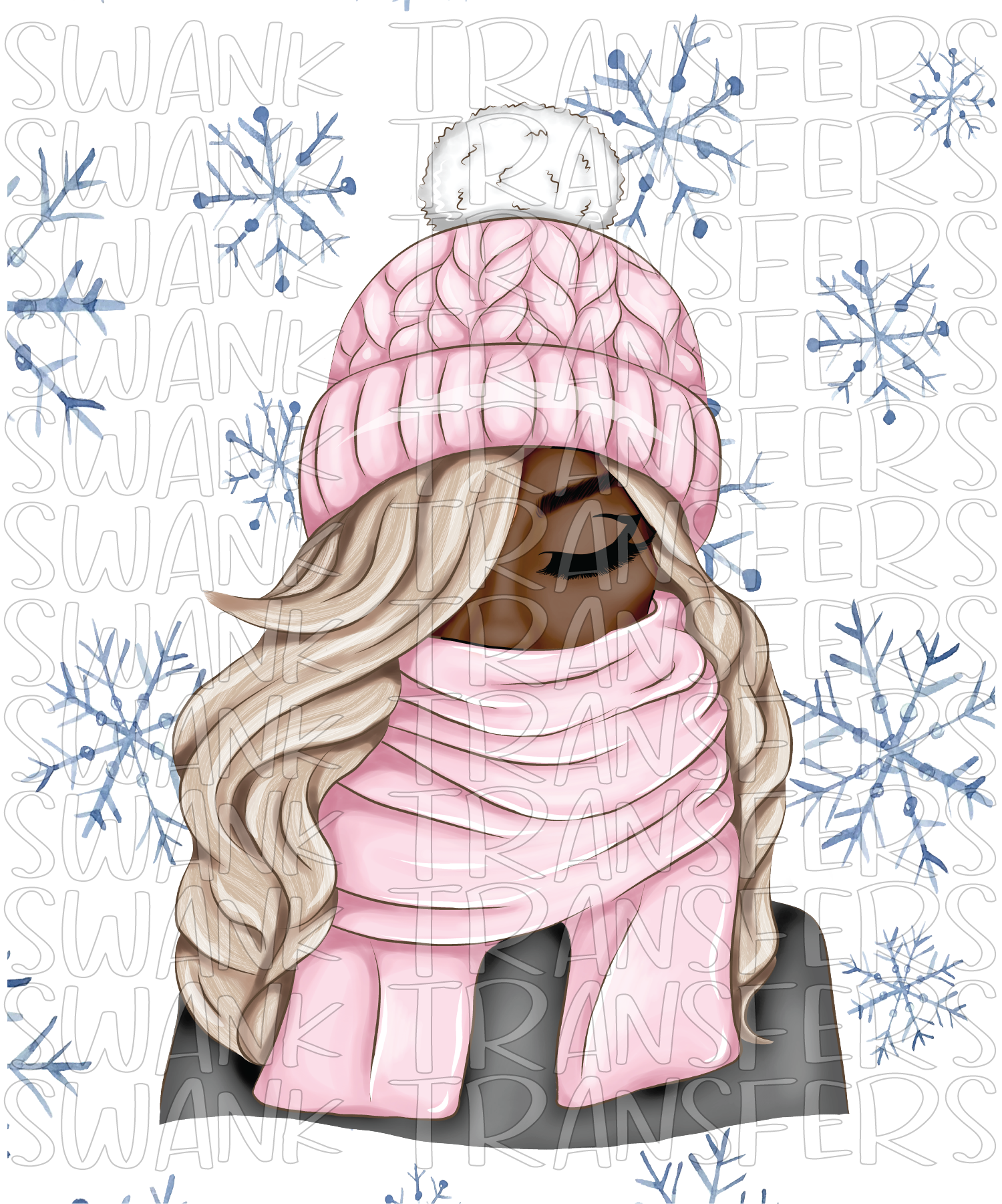 Cocoa Winter Lux Girl - PNG FILE DIGITAL DOWNLOAD