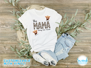This Mama Loves Her Herd CUSTOMIZABLE Full Color DTF (Direct To Film) Transfer