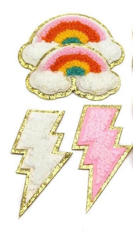 Lightning Strikes Chenille Patches - RTS