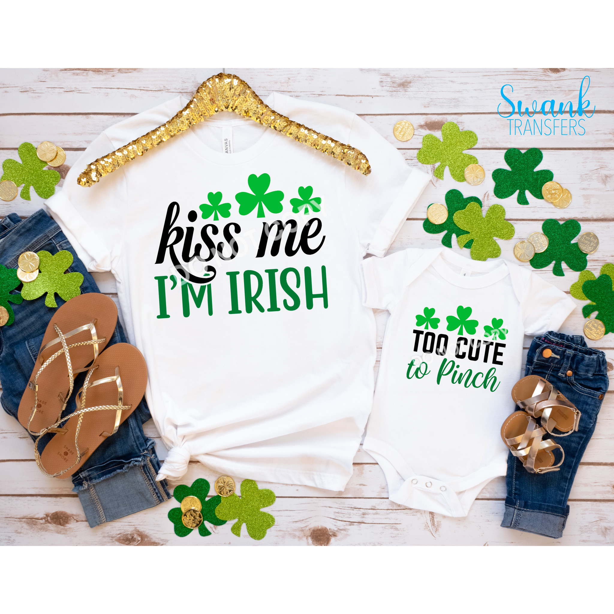 Kiss Me I’m Irish Full Color DTF (Direct To Film) Transfer