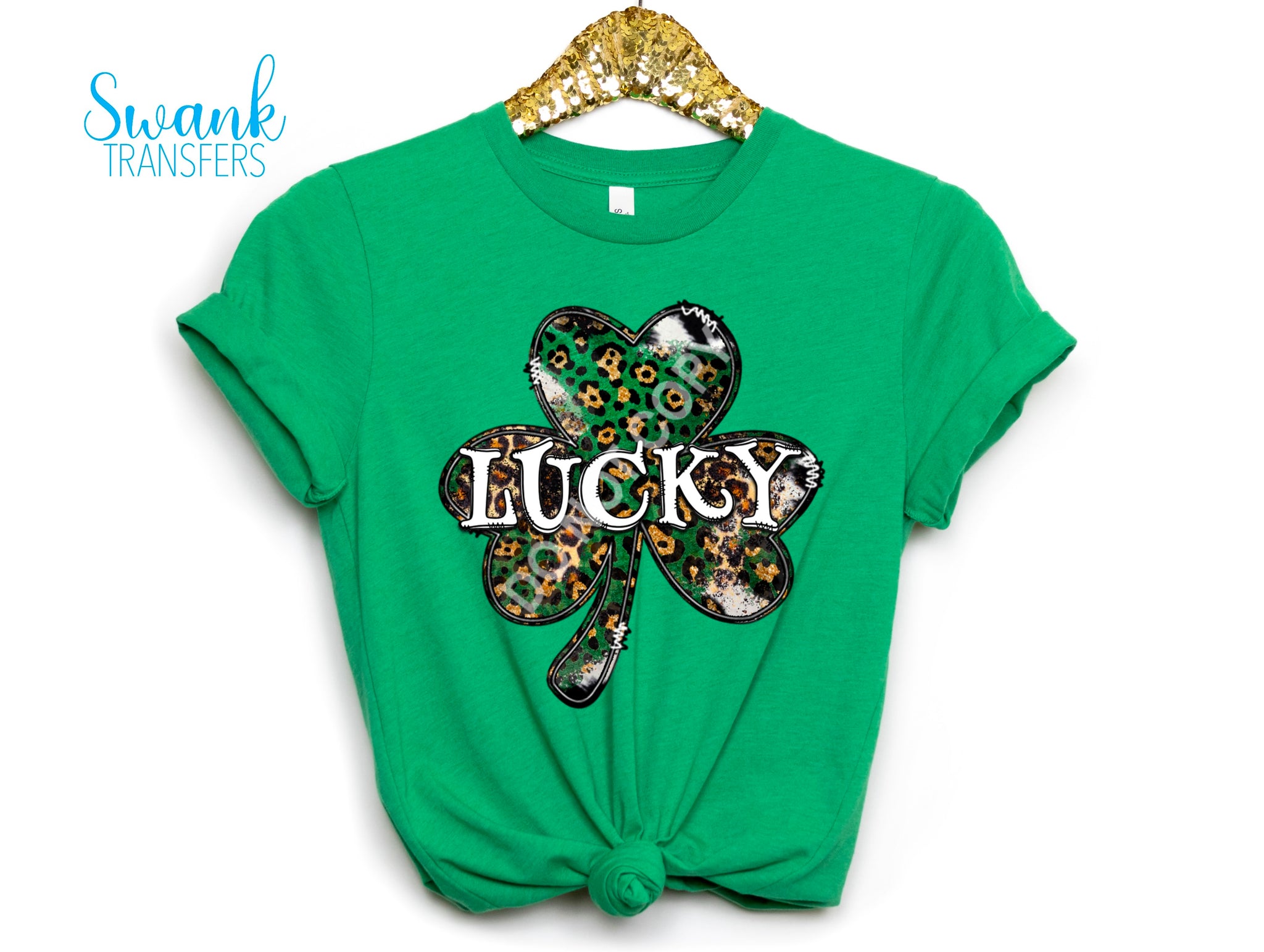 Lucky Clover Full Color DTF (Direct To Film) Transfer